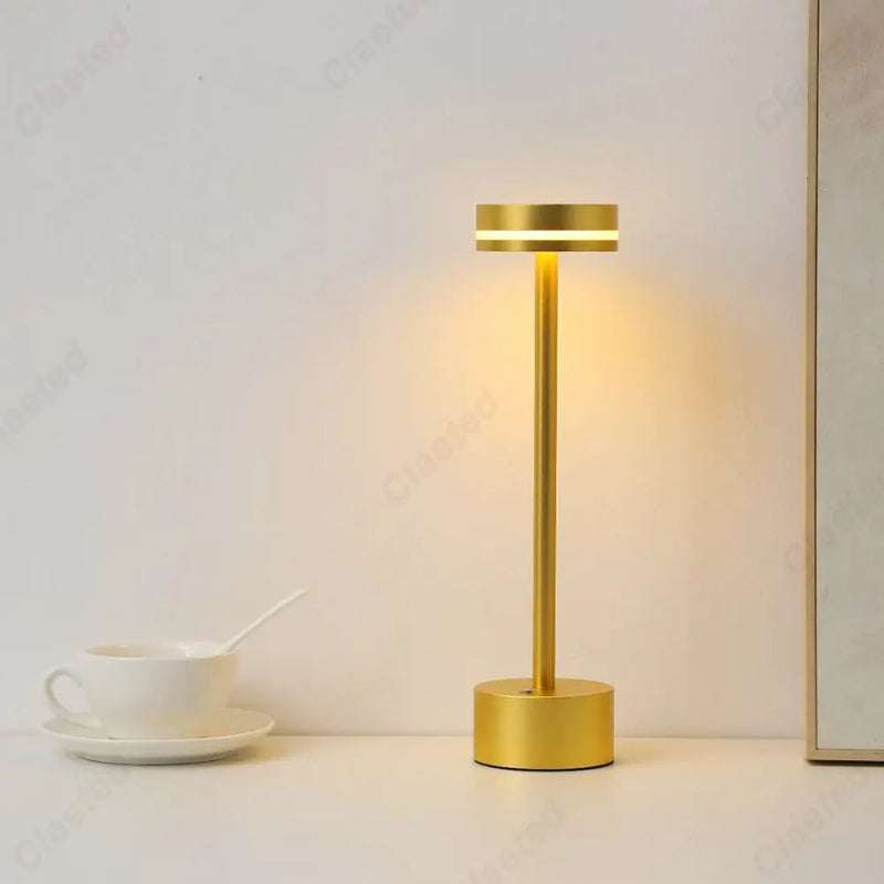 Afralia™ LED Touch Table Lamp: Rechargeable Three-tone Lighting for Living Room, Bedroom, Study.