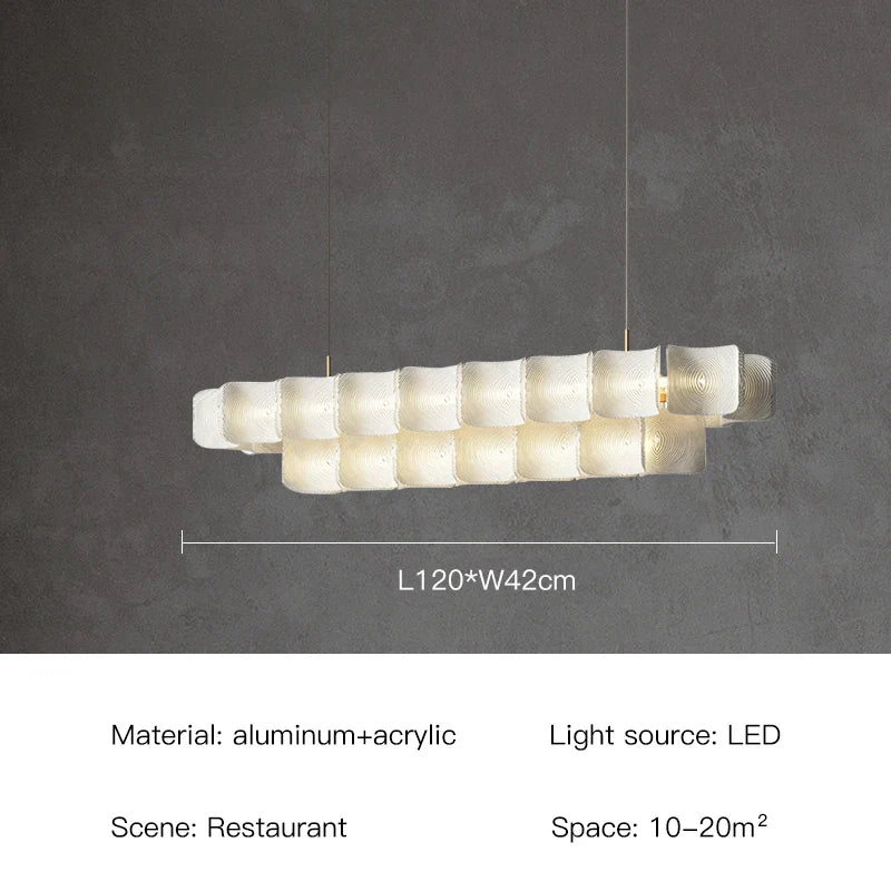 Afralia™ LED White Ceiling Chandelier Dimmable Pendant for Modern Luxury Living and Dining Rooms