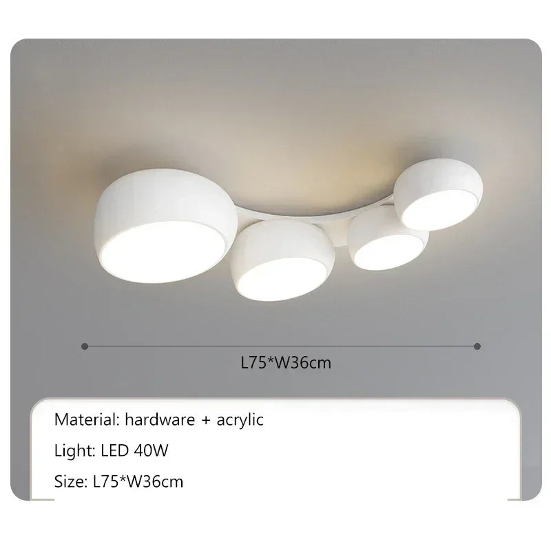 Afralia™ Minimalist LED Ceiling Lamps for Living Dining Bedroom Indoor Lighting Fixtures
