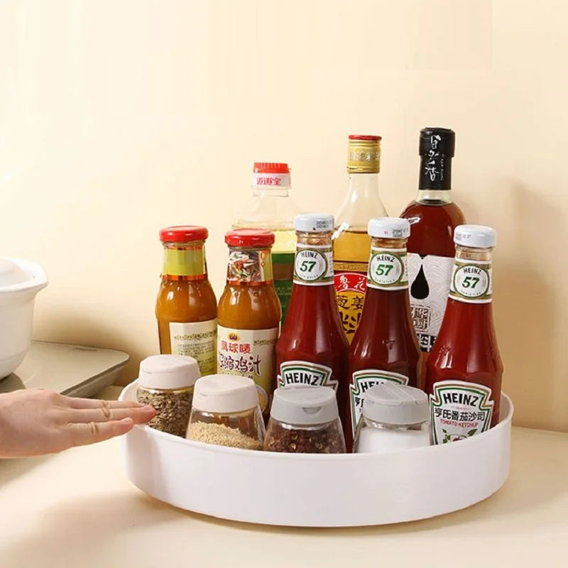 Afralia™ Rotating Cabinet Organizer Spice Rack & Bathroom Tray