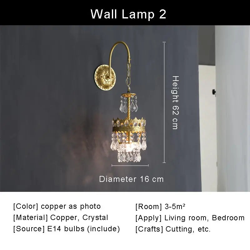 Afralia™ Copper Crystal Chandelier: Modern Nordic LED Lighting for Home Decor