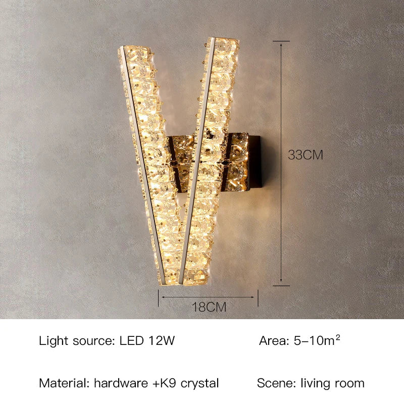 Afralia™ Crystal Wall Lamp: Elegant Lighting for Home, Hotel, or Office Decor