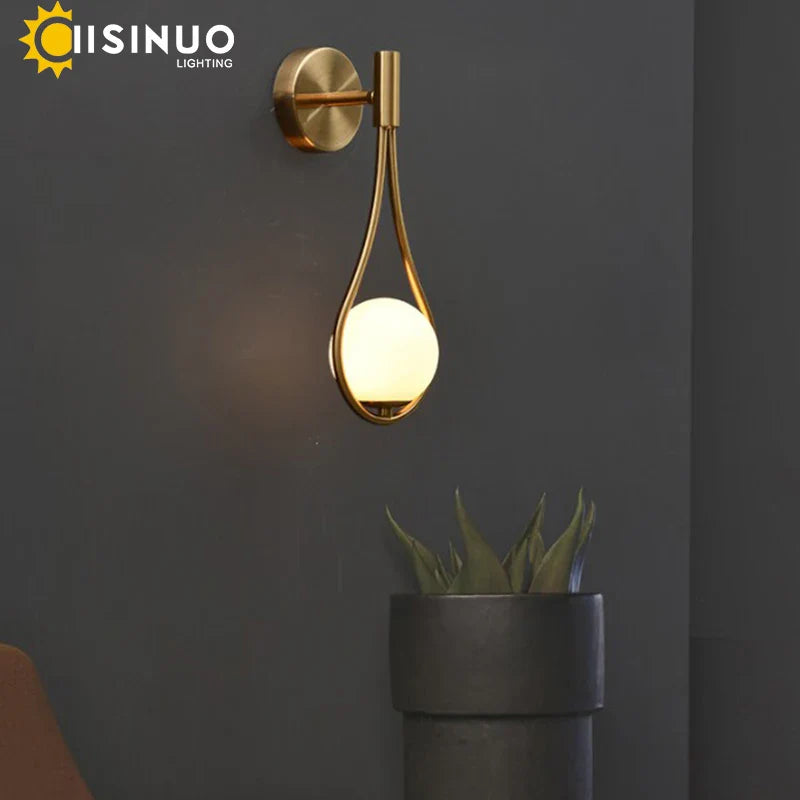 Afralia™ Gold G9 Wall Lamp Sconce - Nordic Style Lighting for Bedroom, Hallway, Study Area