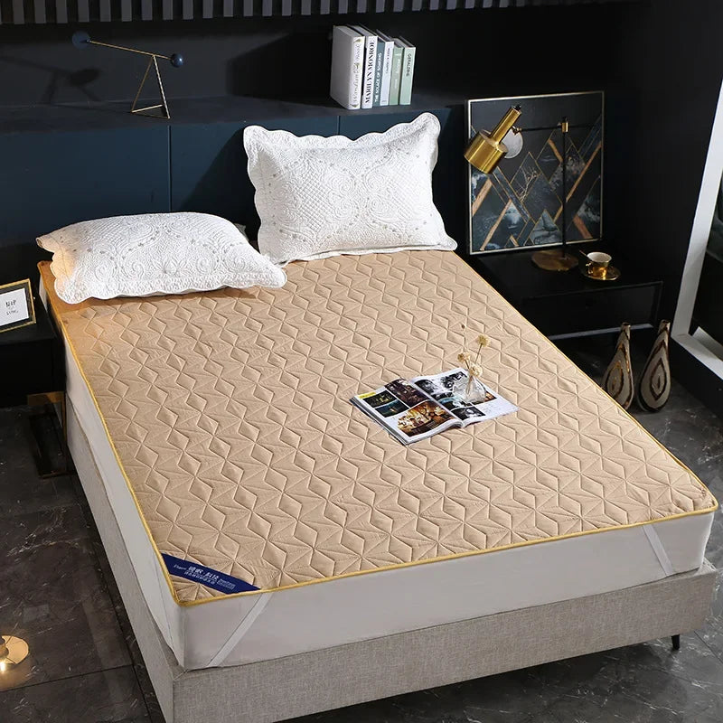 Afralia™ Cotton Quilted Waterproof Bed Protector Pad for Elderly, Children, Mother Child