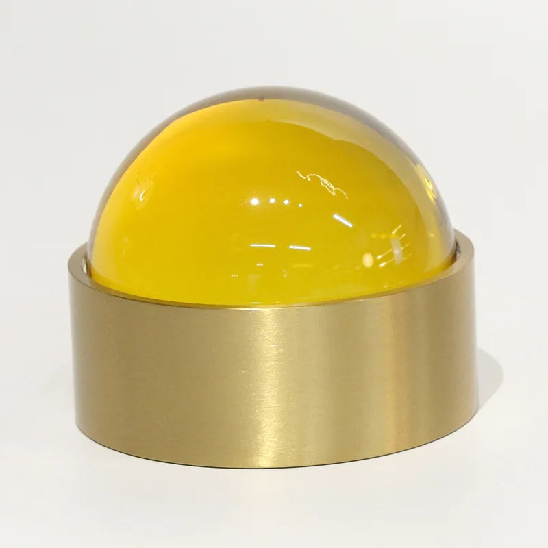 Afralia™ Metal Crystal Jewelry Box Stained Glass Sphere Geometric Storage Container