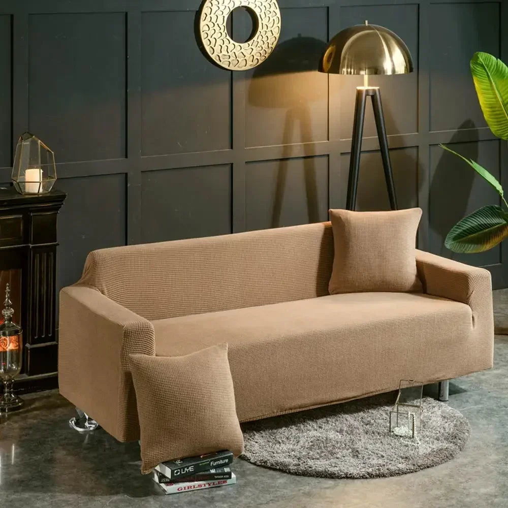 Afralia™ 3D Quilted Sofa Cover: Soft Cozy Stretch Spandex Couch Slipcover