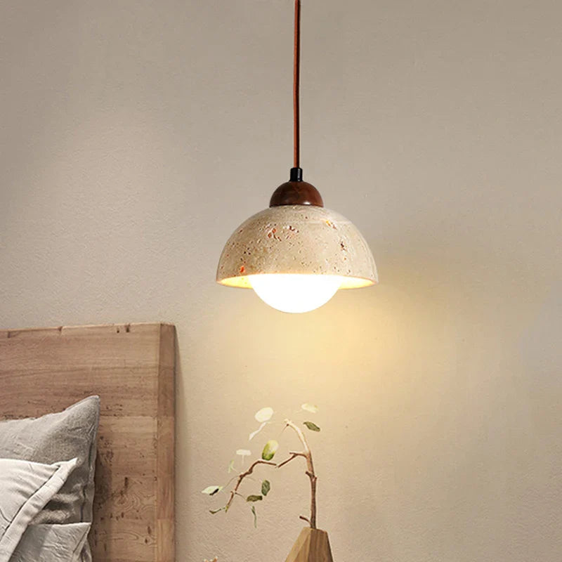 Afralia™ Travertine Pendant Light for Dining Desk, Bar, and Hotel Decor