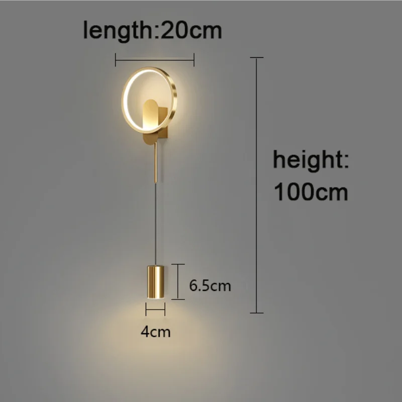 Afralia™ Metal Wall Lamp: Elegant Indoor LED Light Fixture for Home Decor, Living Room, Bedroom