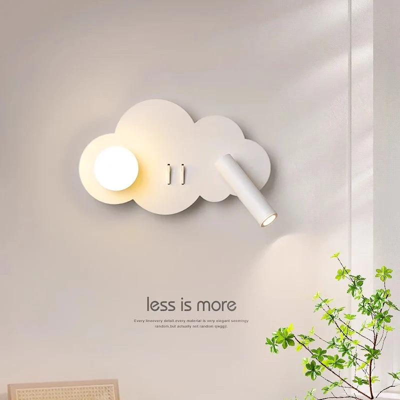 Afralia™ Cloud Wall Lamp - Modern Nordic Minimalist Bedroom Lamp for Children's Room