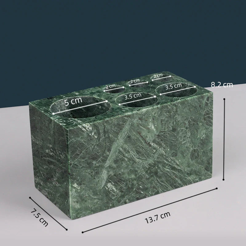 Marble Toothbrush Holder Cup Mug for Family Bathroom by Afralia™