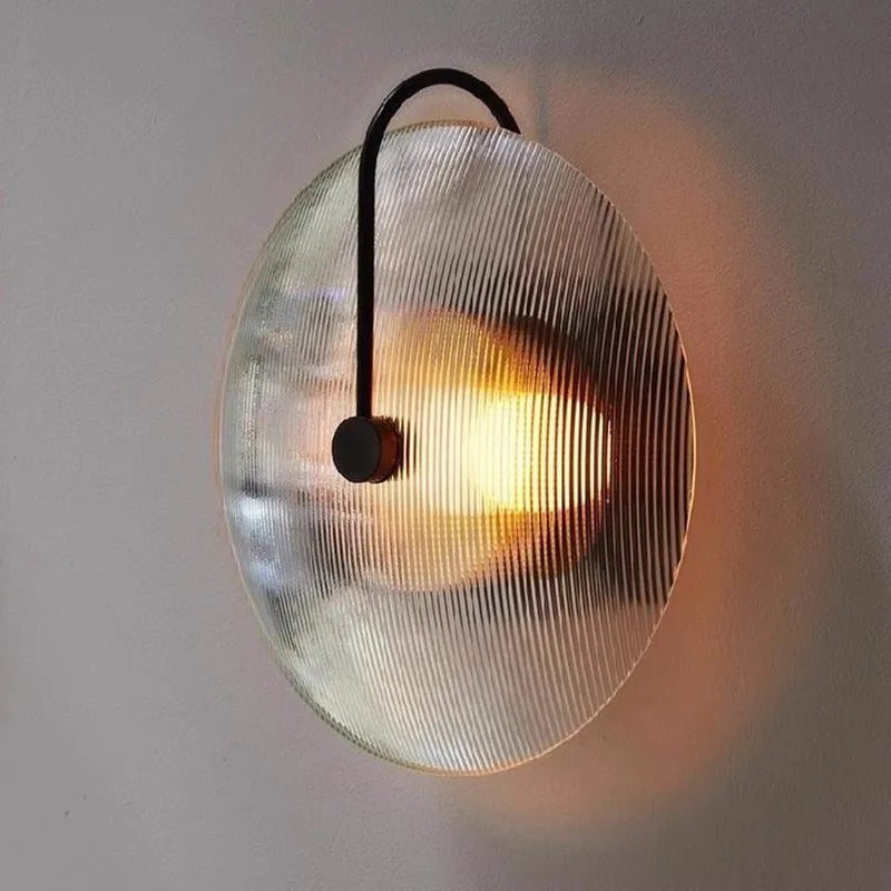 Afralia™ Nordic Modern Glass LED Wall Lamp for Bedroom, Living Room, and Staircase