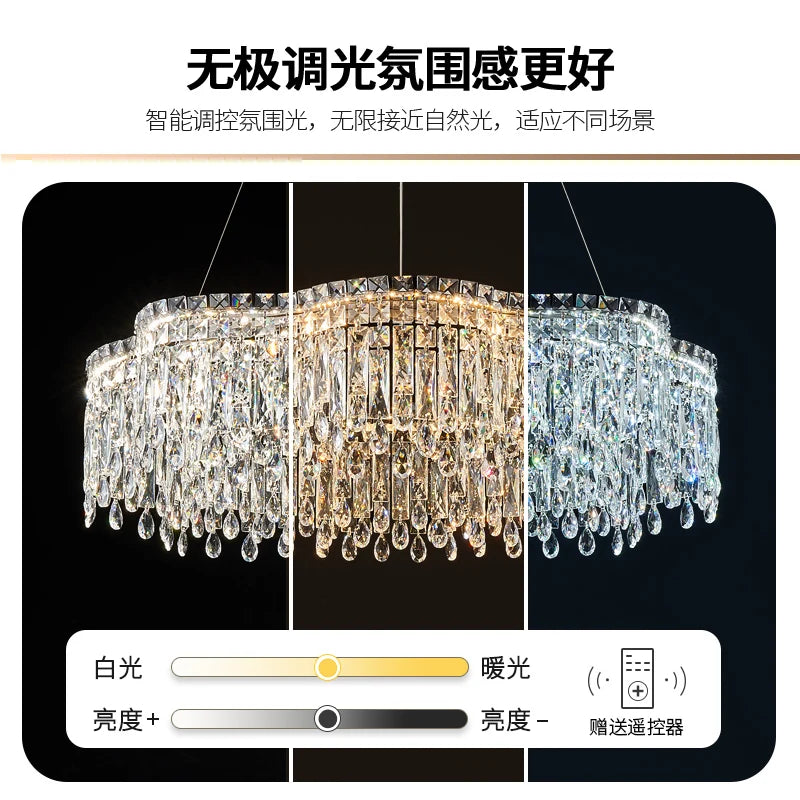 Afralia™ Crystal Chandelier Modern Luxury Light for Living Room, Dining, Bedroom - 2024 New