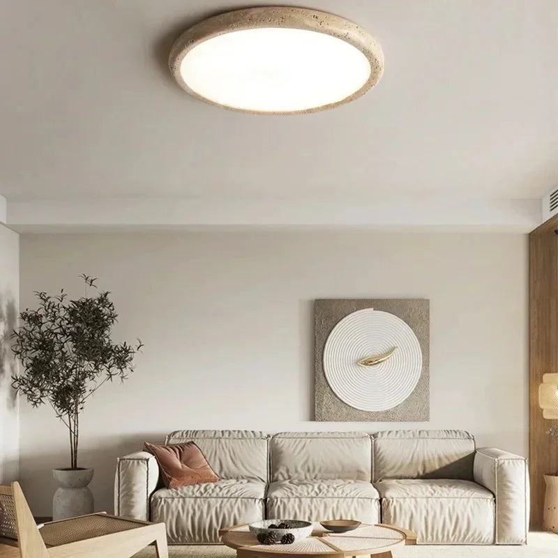 Afralia™ Stone Ceiling Lamp LED Downlight for Living Room Bedroom Kitchen