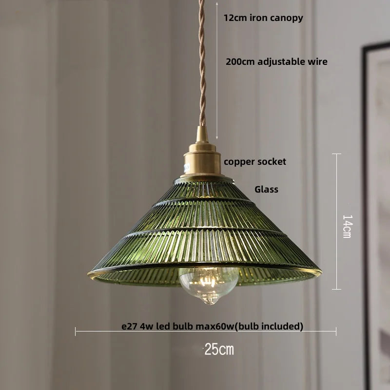Afralia™ Nordic Glass Pendant Light Fixture Adjustable Hanging Lamp