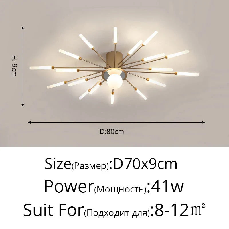 Afralia™ LED Modern Ceiling Lights for Bedroom, Hall & Living Room