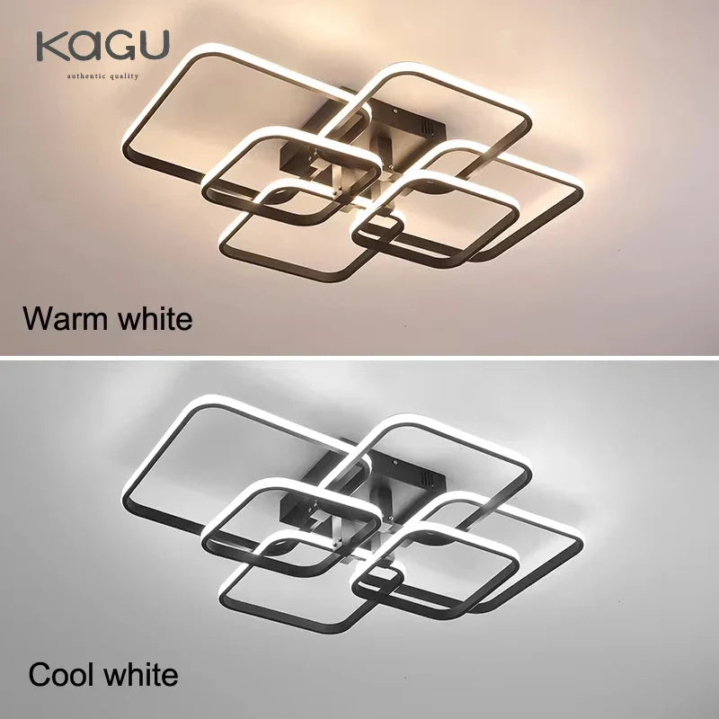 Afralia™ LED Ceiling Light: Modern Dimmable Fixture for Home Living Room, Bedroom, Dining Room