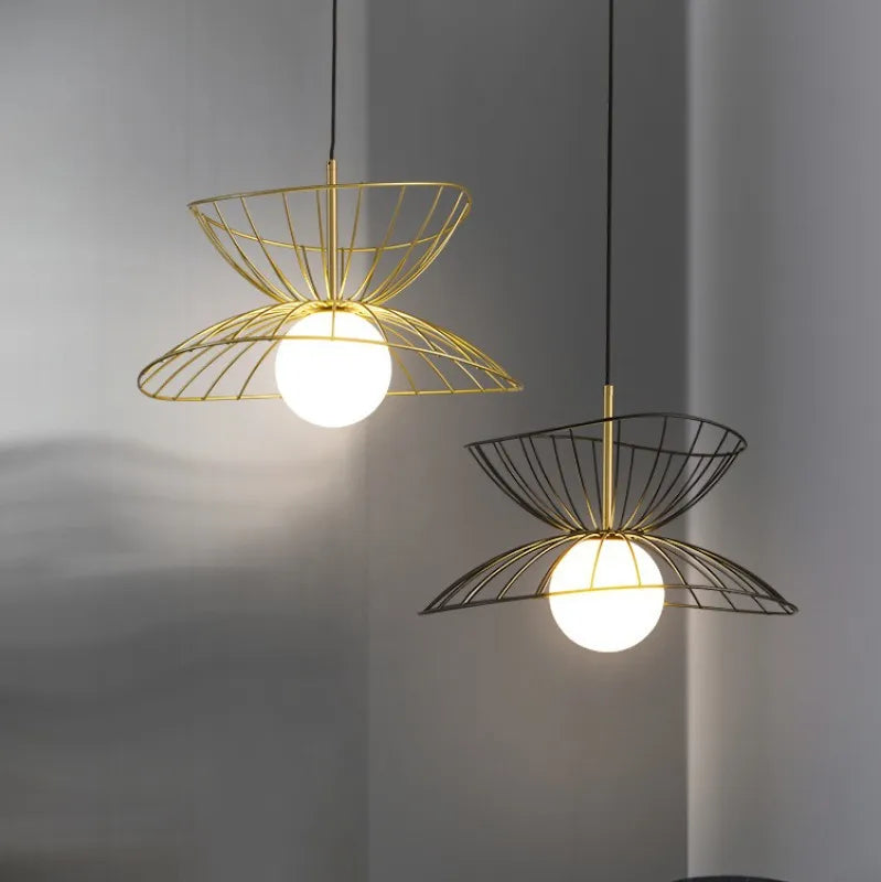 Afralia™ Nordic Iron LED Pendant Lights | Industrial Loft Art Chandeliers