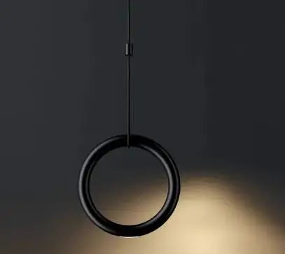 Afralia™ Metal Ring Pendant Lamp Italian Designer Restaurant Bar Studio Decor
