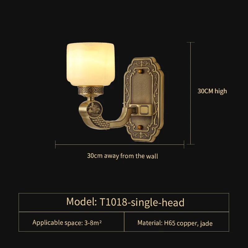 Afralia™ Natural Jade Chandelier - Luxurious Zhongshan Lamps for Dining, Bedroom, and Living Room