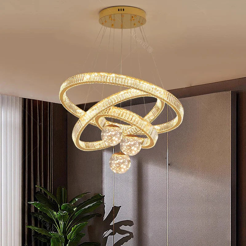 Afralia™ Modern Indoor Pendant Light Chandelier Ceiling Lamp LED Dining Room Lighting