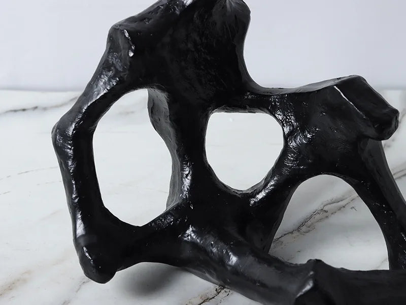 Afralia™ Abstract Skeleton Decor Figure Sculpture | Home Decoration Figurine
