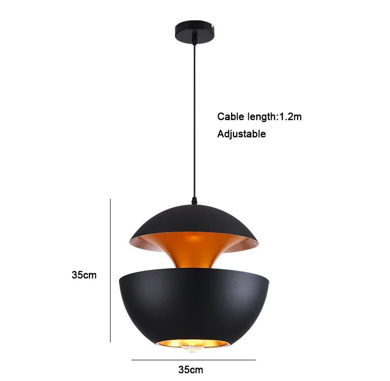 Afralia™ Minimalist Iron Bar Dining Table Chandelier