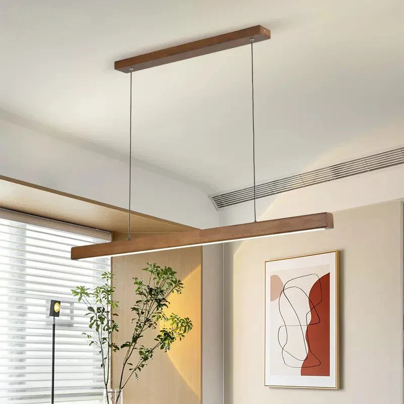 Afralia™ Modern Nordic Wood LED Pendant Light for Bedroom and Living Rooms