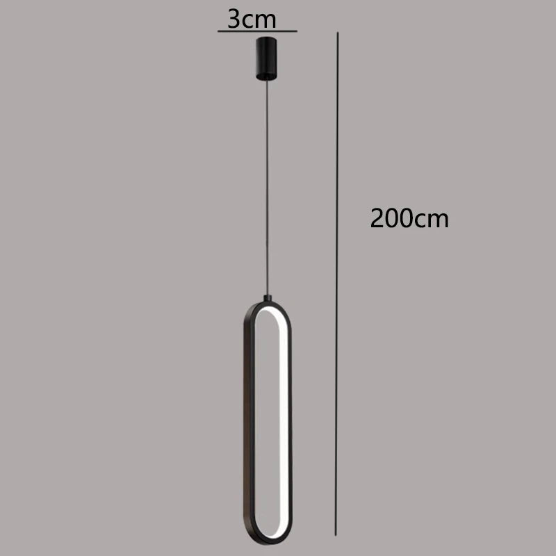 Afralia™ LED Staircase Chandeliers | Modern Pendant Light for Living Room