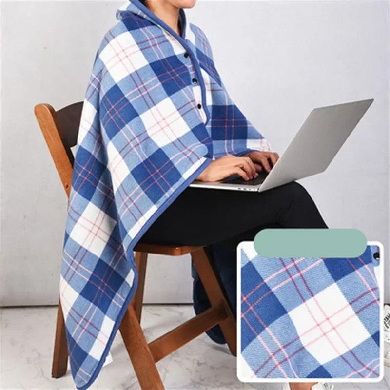 Afralia™ Soft Thick Double Layer Plaid Blanket | Cozy Coral Velvet Flannel Throw Blanket