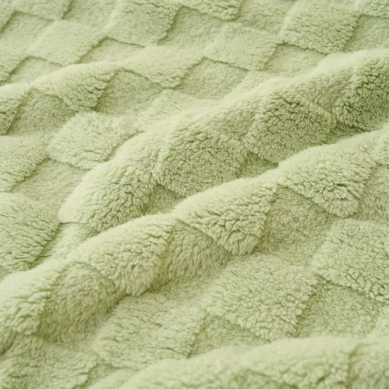 Afralia™ Taffeta Velvet Warm Blanket for Single Bed - Soft Nap Flannel Throws Blankets