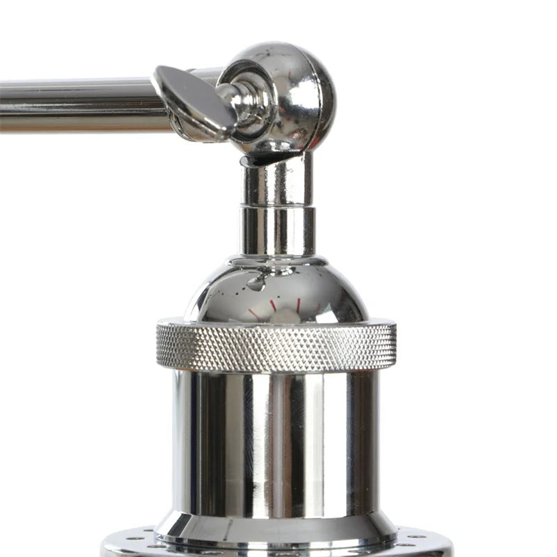 Afralia™ Industrial Vintage Silver Glass Wall Lamp for Bedroom Kitchen Balcony Bedside