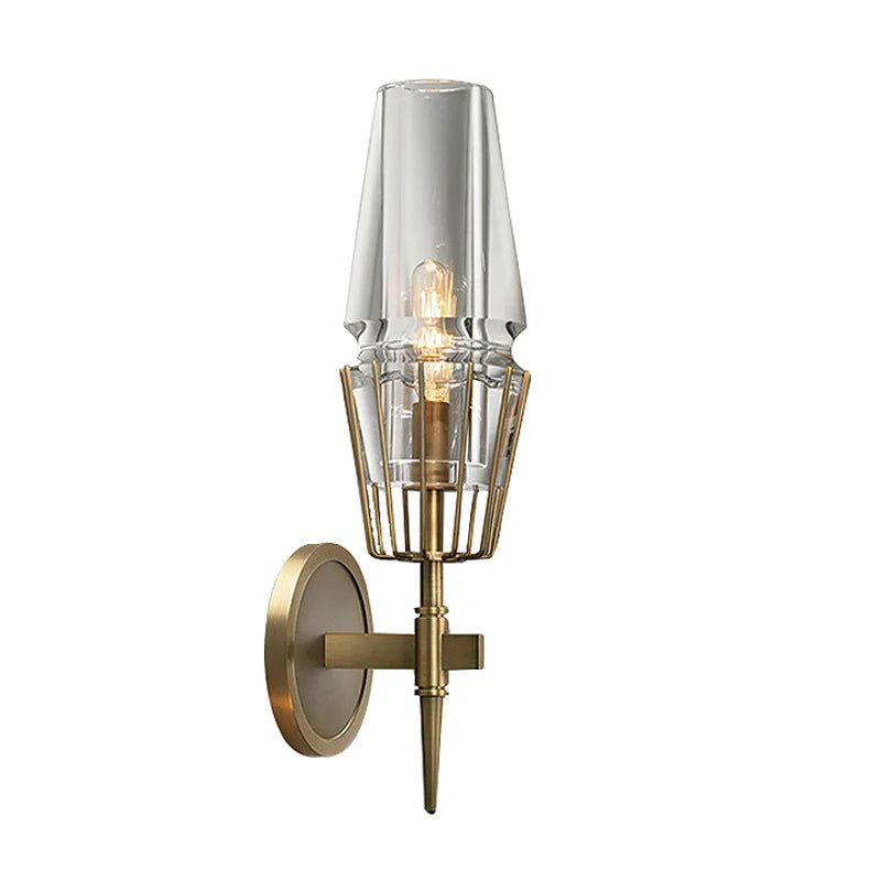 Afralia™ Luxury Glass Wall Lamp | Nordic Postmodern Indoor Wall Sconce for Living Room