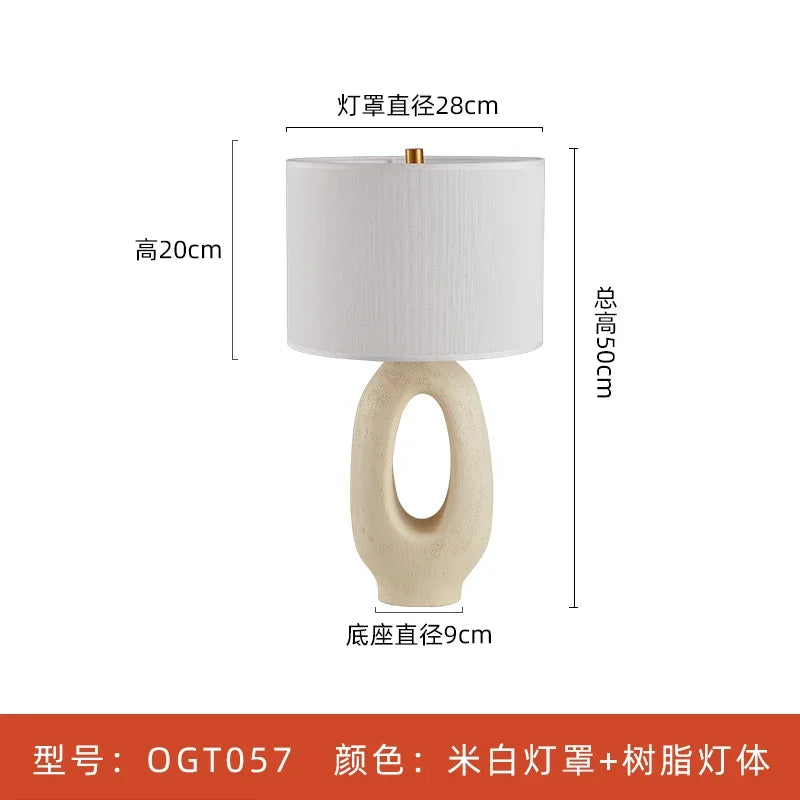 Afralia™ Modern Resin LED Table Lamp for Living Room, Bedroom, Coffee Tables