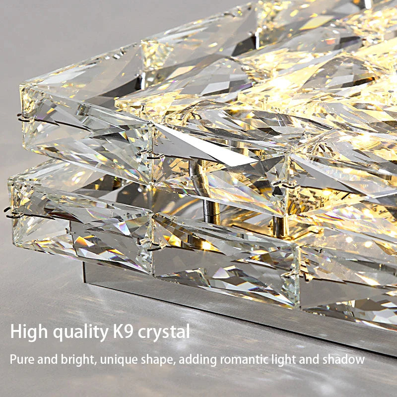 Afralia™ Crystal LED Ceiling Chandeliers for Elegant Home Decor Lighting