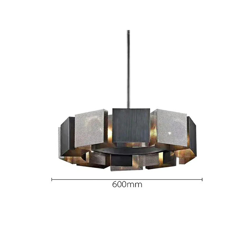 Afralia™ Black Metal Pendant Lights: Stylish LED Luxury Hanging Lamp for Home Decoration