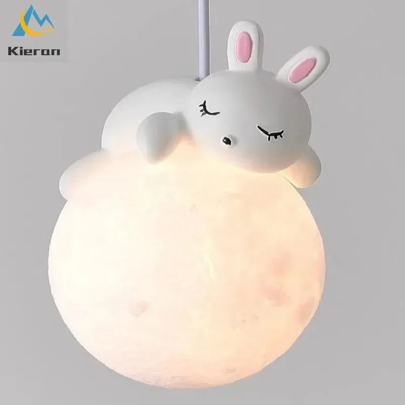 Afralia™ Nordic Moon LED Chandelier & Animal Wall Lamps for Modern Living Room & Bedroom