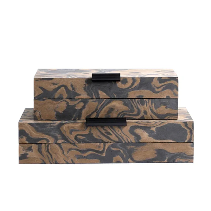 Afralia™ Auspicious Clouds Texture Jewelry Box for Elegant Jewelry Storage