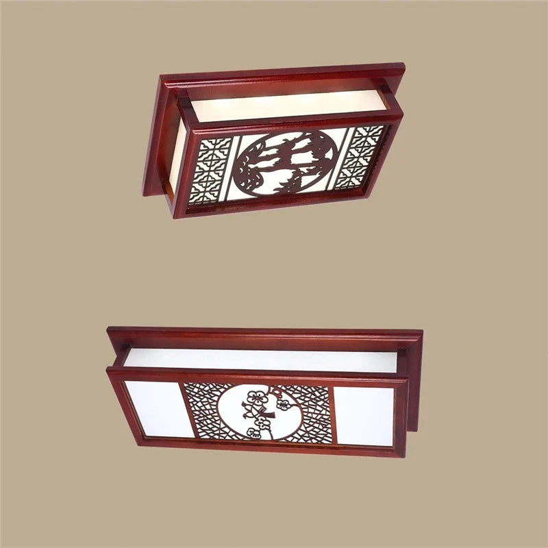 Afralia™ Wooden Ceiling Lights for Modern Living Room, Bedroom, Kitchen, Balcony Lighting