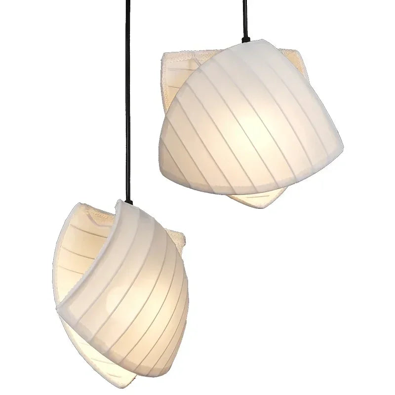 Afralia™ Nordic Linen E27 Led Pendant Chandelier for Dining Room and Minimalist Decor