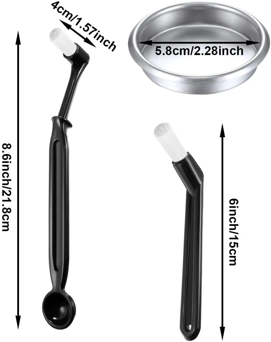 Afralia™ Espresso Machine Cleaning Kit with Spoon and Brush