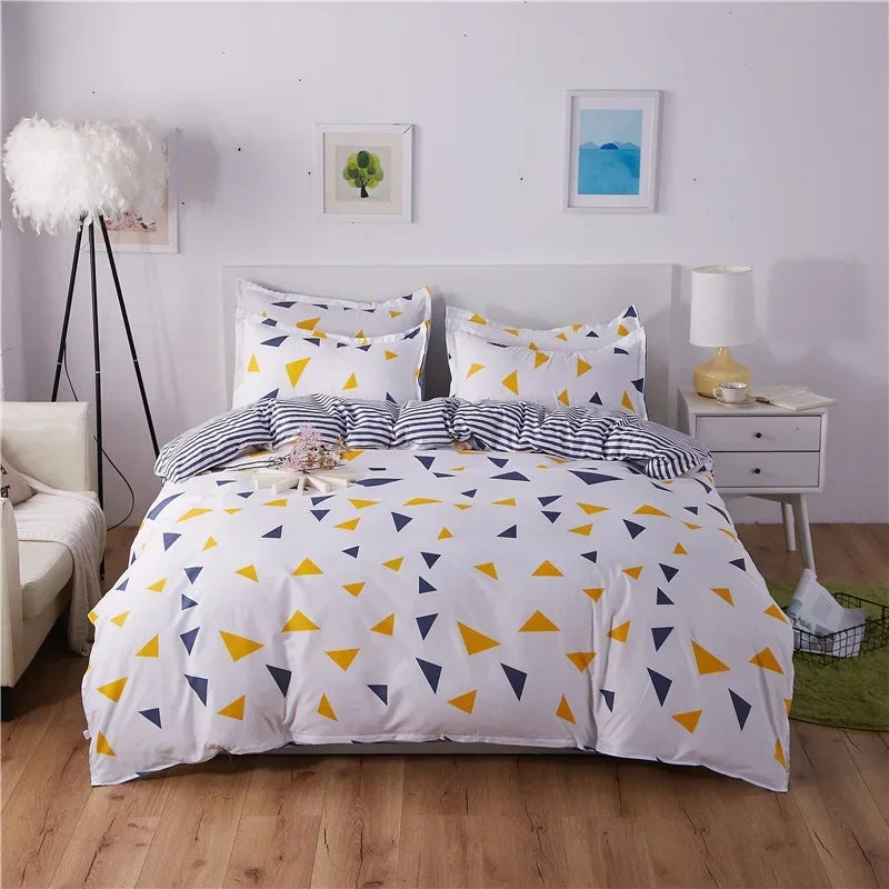 Afralia™ Cartoon King Size Duvet Set 220x240 with Pillowcase - Skin Friendly & Comfortable