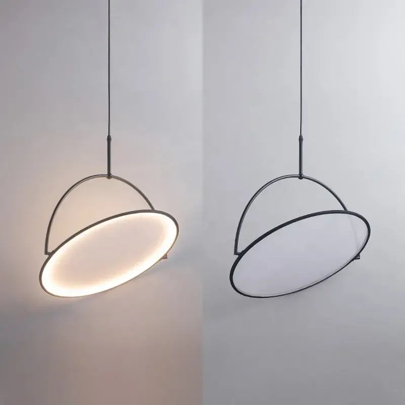 Afralia™ Modern Minimalist LED Pendant Light Chandelier for Dining Room, Kitchen, and Bar