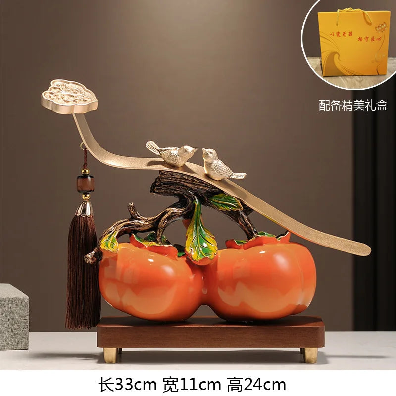 Persimmons Ornaments Home Decor Living Room Porch Cabinets Housewarming Gift Afralia™