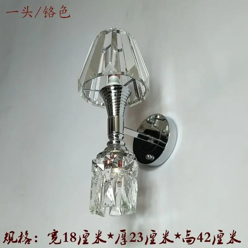 Afralia™ K9 Crystal Wall Lamp for Living Room and Bedroom Atmospheric Lighting