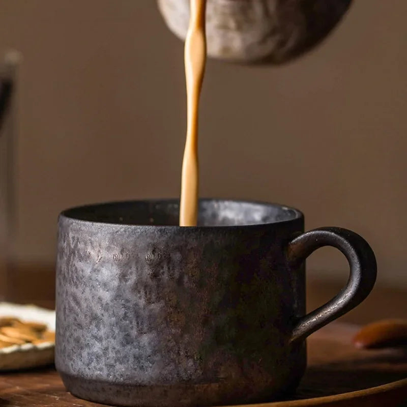 Afralia™ Ceramic Coffee Travel Mug Espresso Teaware Gift Porcelain Aesthetic Bar