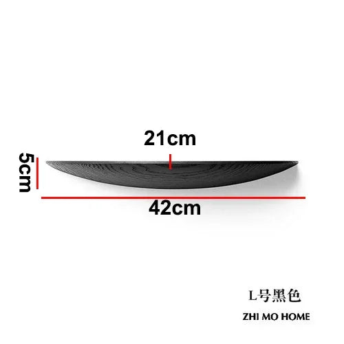Afralia™ Modern Solid Wood Wall Shelf for Home Decoration