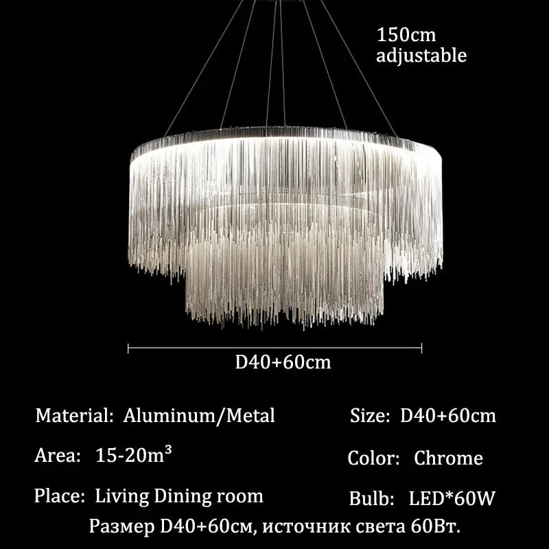Afralia™ Luxury Chandeliers for Living Room Ceiling Lighting Żyrandol