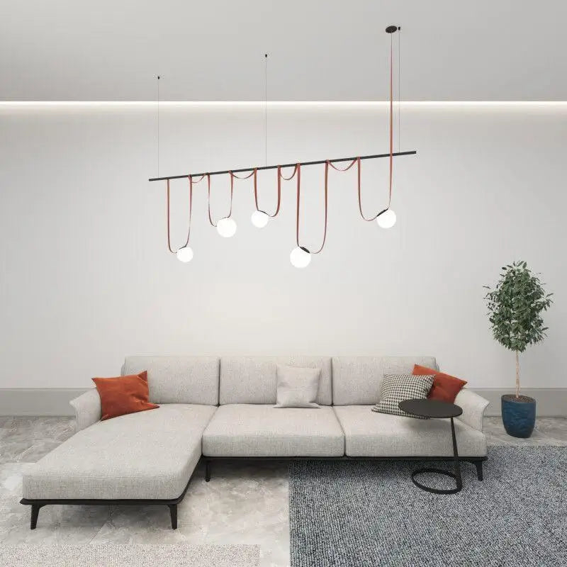 Afralia™ Glass Ball Designer Pendant Lamp for Home Decor and LED Lighting