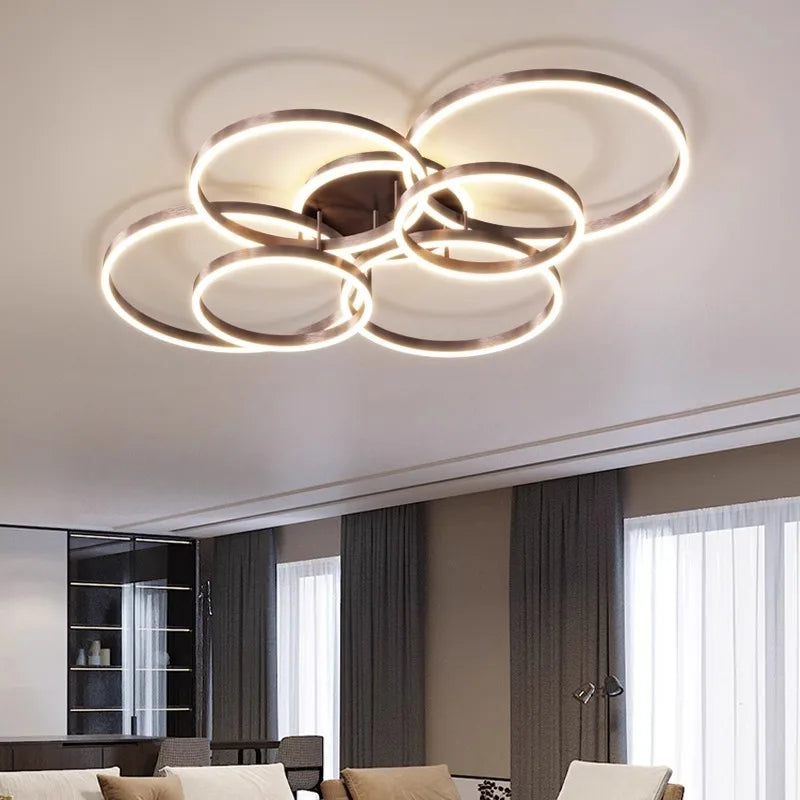 Afralia™ Smart LED Ceiling Lights for Nordic Home Decor