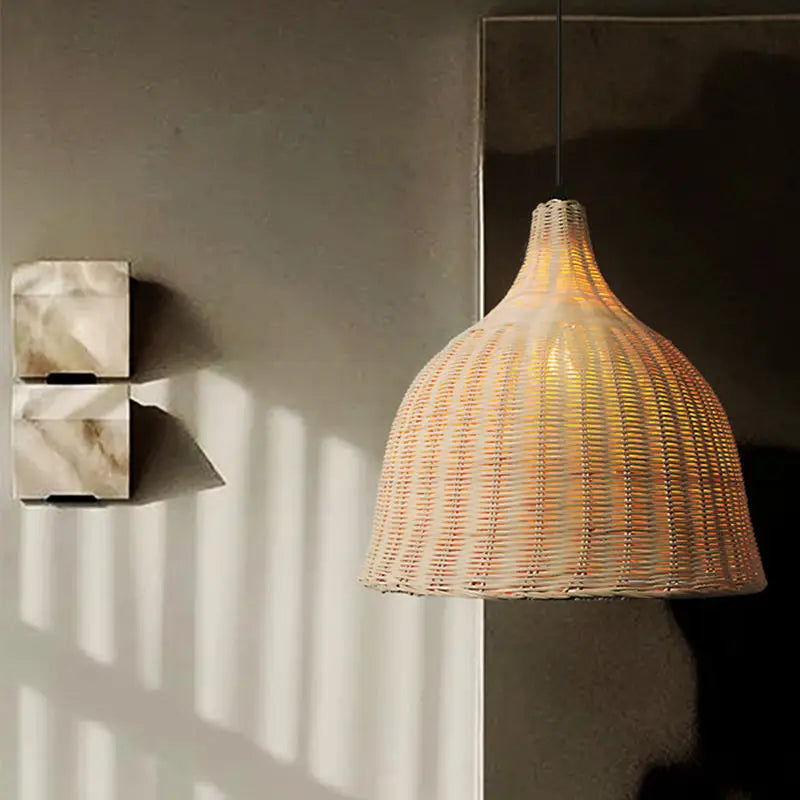 Afralia™ Rattan Wicker Pendant Light Chandelier Ceiling Lamp
